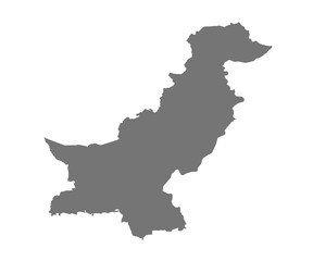 Obraz premium Pakistan administrative map. province map of Pakistan, blank Map, empty map of Pakistan. pak, pk