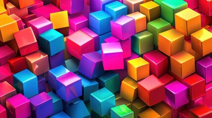 Obraz premium Vibrant Emotion: A Dynamic Abstract Canvas of Modern Art