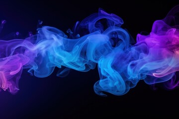 Obraz premium Smoke backgrounds purple blue.