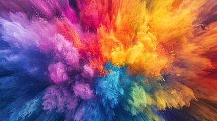 Obraz premium Vibrant Emotion: A Dynamic Abstract Canvas of Modern Art