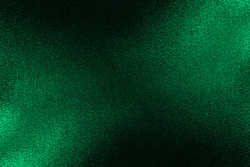 blue green black glitter texture abstract banner background with space. Twinkling glow stars effect. Like outer space, night sky, universe. Rusty, rough surface, grain.