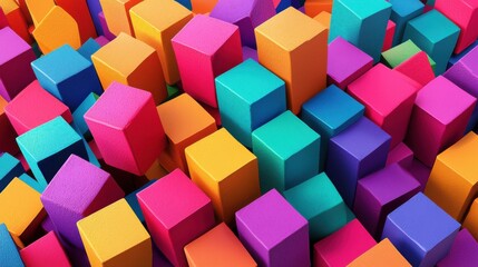 Obraz premium Vibrant Emotion: A Dynamic Abstract Canvas of Modern Art