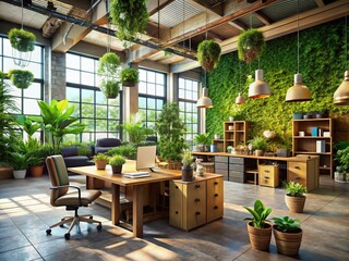 Fototapeta premium Eco-Friendly Furniture Recycling for Sustainable Living and Waste Reduction