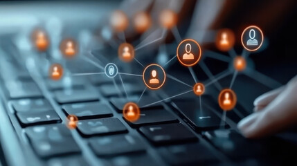 Business connection and social network.