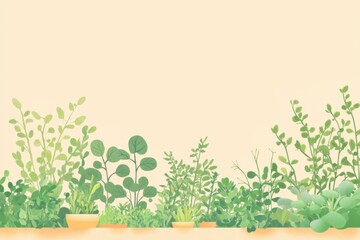 Obraz premium Minimalistic illustration of microgreens for eco-friendly design and nature-themed projects