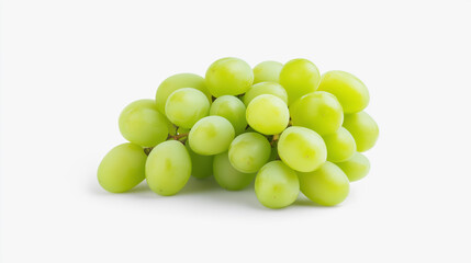 Fresh green grapes are displayed in cluster, showcasing their vibrant color and juicy texture, perfect for healthy snacking or adding to various dishes.