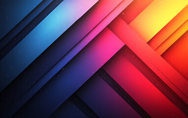 Obraz premium Red and Blue Diagonal Lines on Navy Gradient