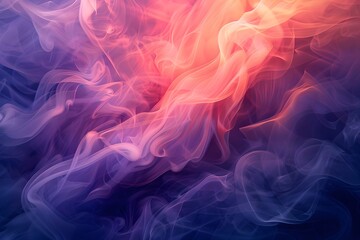 Fototapeta premium Ethereal Swirls of Colorful Smoke in a Dreamy Gradient