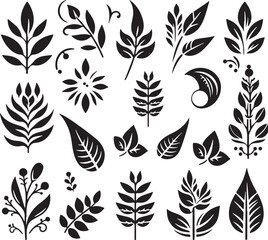 pattern with leaves. eps