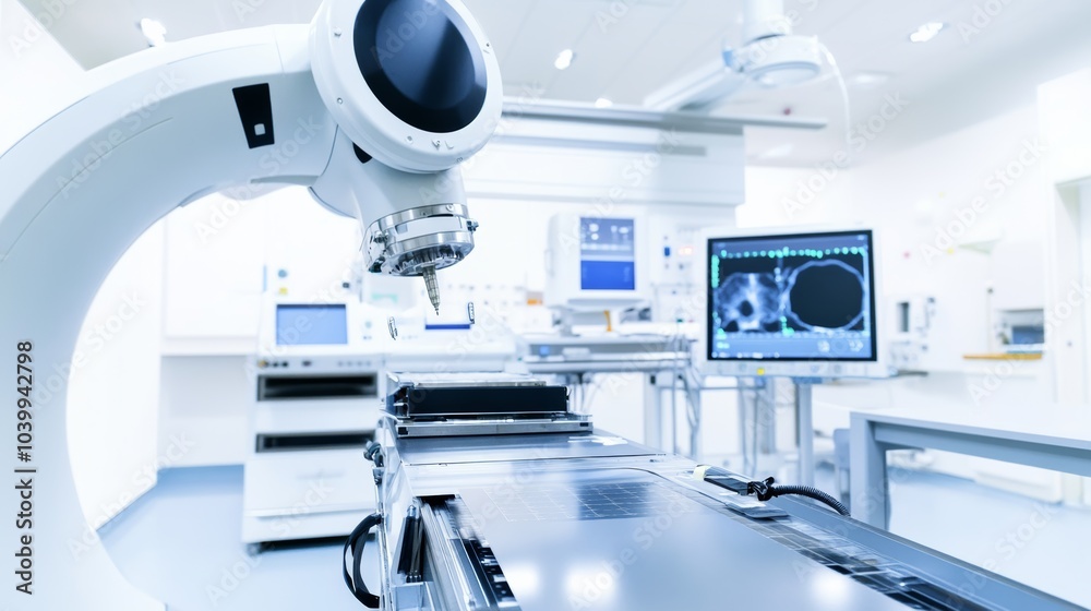 Poster A high-tech robotic system conducting automated quality control of advanced medical imaging devices in a clean, advanced imaging facility