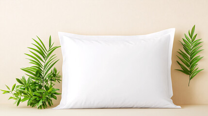 Discover how to enhance your bedroom decor using a simple white pillow paired with vibrant greenery for a tranquil and stylish ambiance