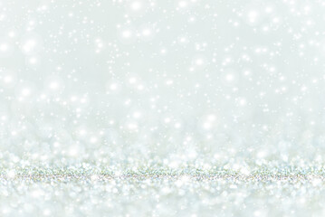 キラキラ光る抽象的な背景素材　クリスマス　雪