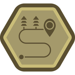 Sealed Road Icon Design