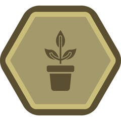 Plant Pot Icon Design