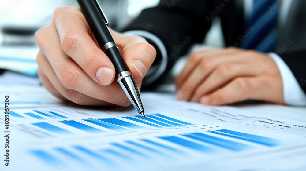 Aufkleber A team of coworkers collaborating efficiently in an organized office setting with task lists and charts symbolizing time management and teamwork Stock Photo with side copy space