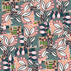 seamless pattern with flowers