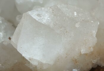 Closeup Of A Quartz Crystal With Subtle Inclusions