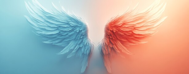 Ethereal Wings: Angelic and Demonic Contrast