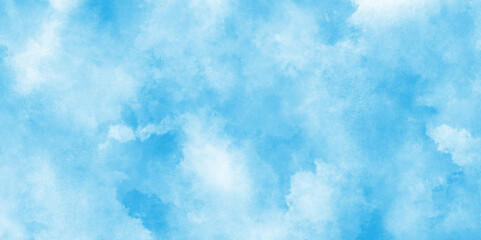 The sky blue texture clouds. Abstract painted light blue  and white clouds watercolor background,  Light blue watercolor texture background, Aquarelle paint paper textured canvas element for texture.