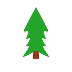 Christmas Pine Tree Illustration