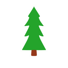 Christmas Pine Tree Illustration
