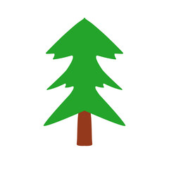 Christmas Pine Tree Illustration