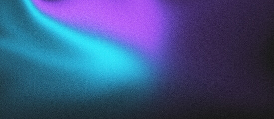 Grainy background black deep purple deep blue noise texture abstract vibrant glowing color gradient shape black backdrop banner poster header wallpaper design