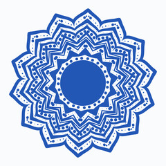 Decorative mandala design with  colours