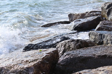 rocks in the sea