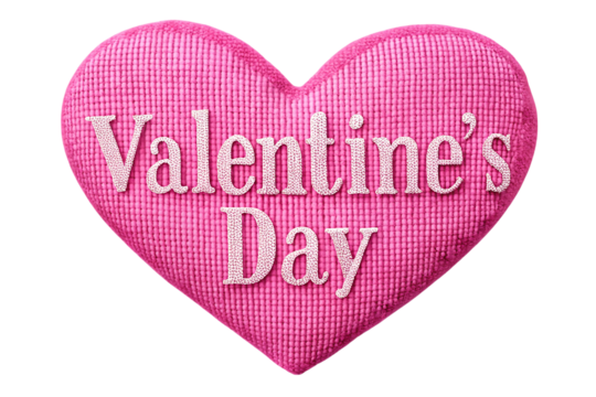 Romantic Pink Heart for Valentine's Day - Powered by Adobe