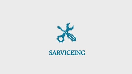 services icon or button isolated illustration