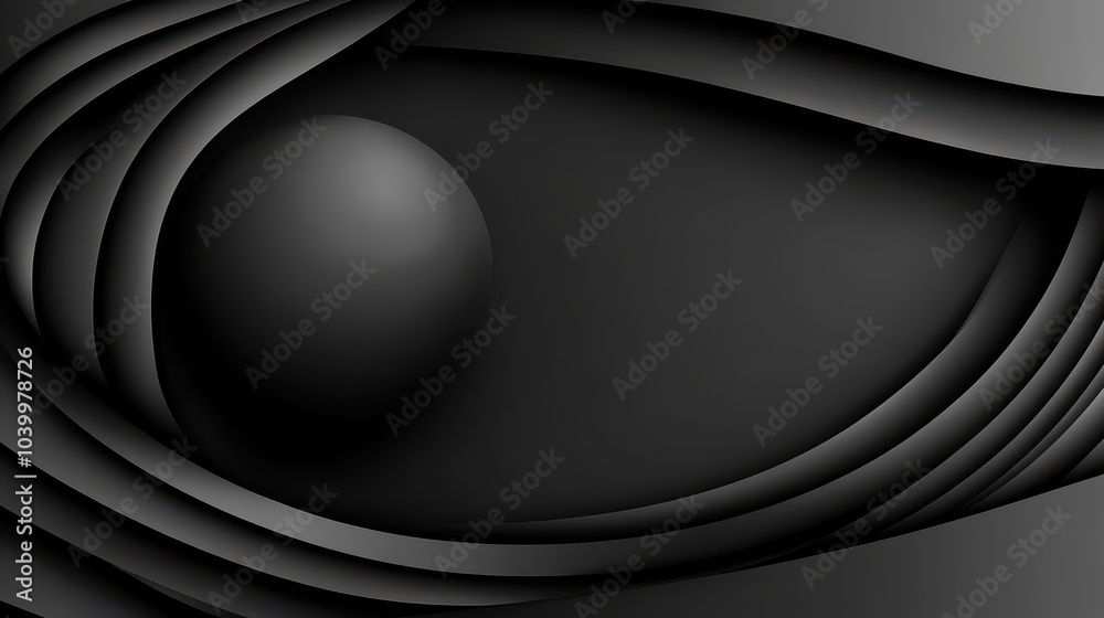 Poster black gradient background with a soft fade, creating a modern and clean look for professional use.