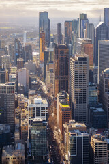 Aerial photography of Melbourne CBD city scenery and buildings, Australia