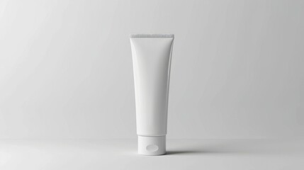 White tube mockup. Clean and minimalist white tube mockup, perfect for showcasing your product branding and design.