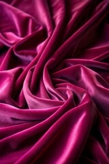 Fototapeta premium Luxurious Magenta Velvet Fabric, Soft Texture Background