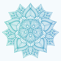 Decorative mandala design with  colours
