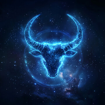 taurus zodiac sign, Abstract night sky background
