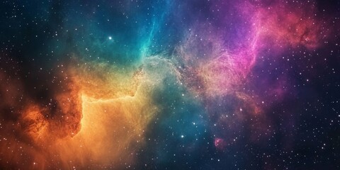 Fototapeta premium Colorful Nebula Formation
