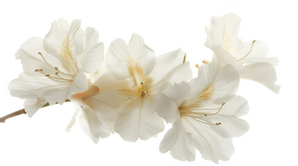 Blossoming of cherry flowers in spring time, A branch of a blooming tree on a background of blue sky