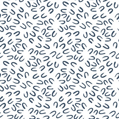 Black and white pattern with doodle style