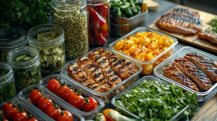 Keto Meal Prep in Containers for Healthy Eating
