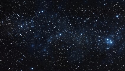 Fototapeta premium A starry sky with a yellow star in the middle