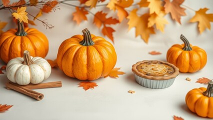 Pumpkins & pie for fall
