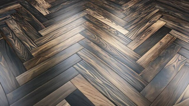 Elegant Chevron Hardwood Flooring with Dark and Light Wood Tones for Modern Interior Design and Contemporary Home Decor Seamless Texture Background with Clean Lines and Natural Aesthetic