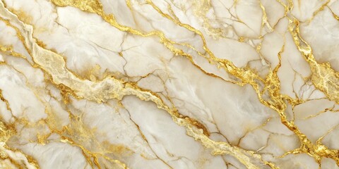 Naklejka premium Gold Marble Wallpaper Texture on White Background for Elegant Interior Design and Creative Projects