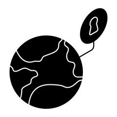 Premium design icon of global security 