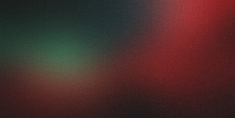 Obraz premium Grainy gradient background blending red and green colors