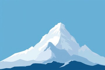 Snow mountain outdoors nature blue.