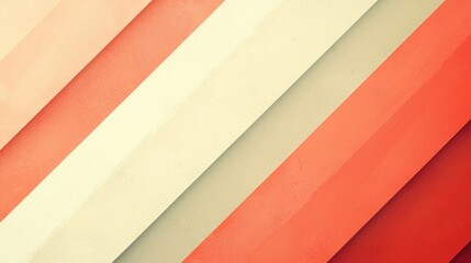 Abstract background with diagonal stripes in red, orange, and white colors.