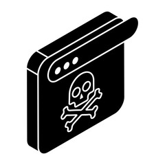 An icon design of web spam